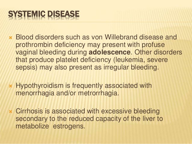 liver disease and vaginal bleeding Liver disease and vaginal bleeding